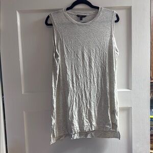 Banana Republic Light Gray Sleeveless Tee